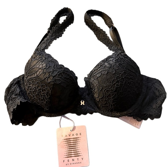 NWT ROMANTIC CORDED LACE PADDED DEMI BRA - Picture 6 of 9